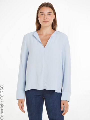 Bluse Viscose Crepe V-Ne