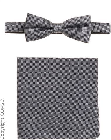 Fliege & Einstecktuch Set