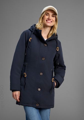 Winterjacke Kordel Und Große Knöpfe