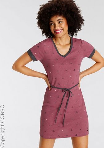 Kleid V Ausschnitt Aop Af