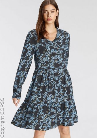 Webkleid V-Ausschnitt