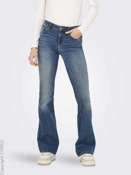 Onlblush Jeans Mid Flared Dnm
