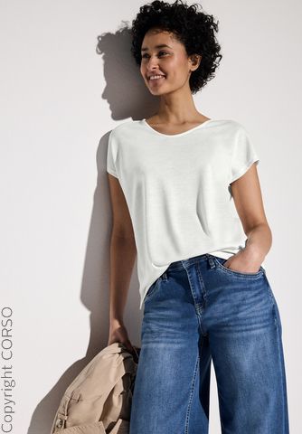 Sol_Linen Look V-Neck Shirt
